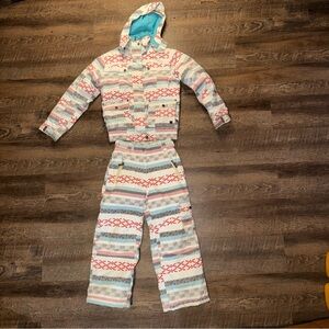 D2 Snowboard or Ski Girls Jacket and Pants Set Jacket Size 10 Pants Size 8